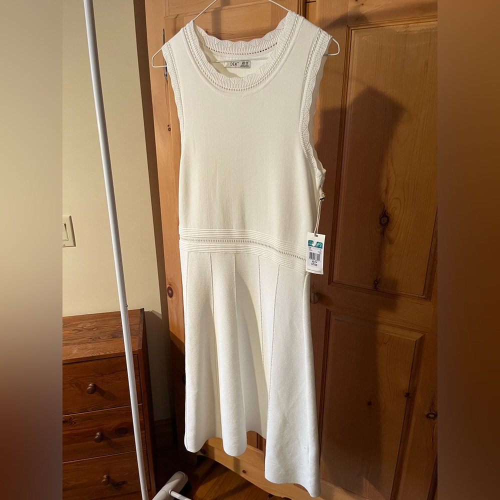 Dex Ivory Sleeveless Dress, NWT, women’s xs but fits small-medium - Picture 2 of 7